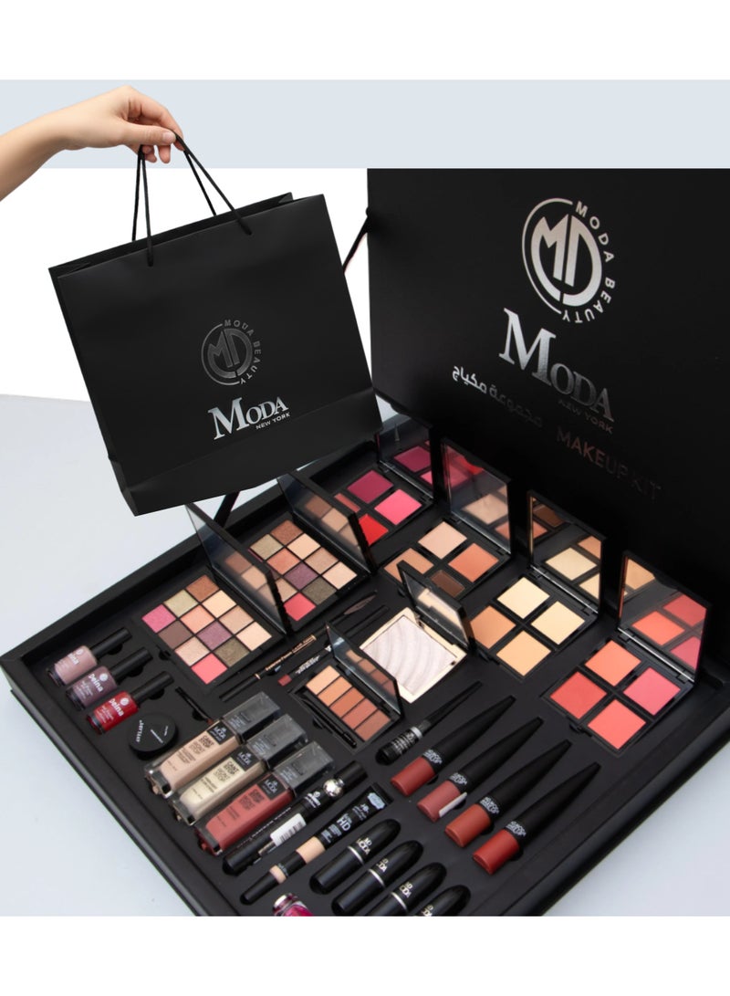 مودا بوكس بلاك مودا الجديد بوكس التجميل الفاخر من  30 قطعة فاخرة - Image 1